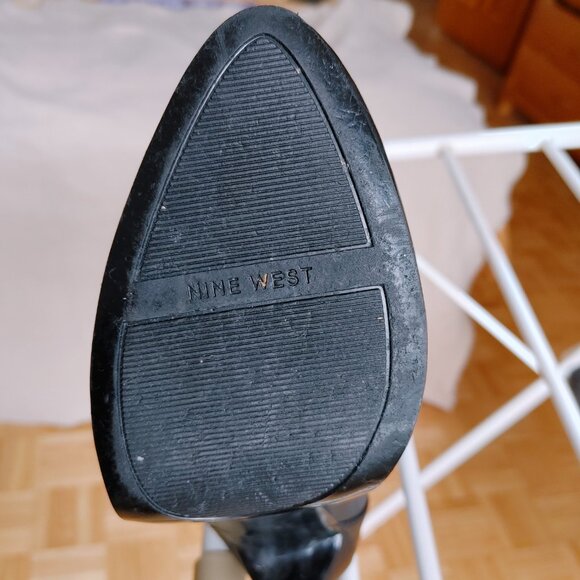 ๐ฏ% Genuine Leather Black Knee High boots - Nine West - Picture 9 of 16